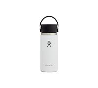 Hydro Flask Gourde isotherme Wide Mouth - bouchon Flex Sip - 473 ml - Blanc