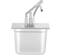Couvercle Inox avec Distributeur pour Bacs GN 1/4 270x165mm Hendi 1