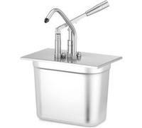 Couvercle Inox avec Distributeur pour Bacs GN 1/4 270x165mm Hendi 1