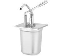 Couvercle Inox avec Distributeur pour Bacs GN 1/6 180x165mm - Hendi HENDI