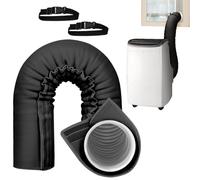 Couvercle isolant portatif pour tuyaux AC,Emballage isolant pour tuyau d'échappement AC - Protecteur anti-poussière pour buse avec sangle réglable pour la maison