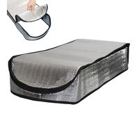Couvercle isolant pour grenier, couverture thermique avec fermeture éclair pour accès grenier, panneau de protection 64 x 137 cm pour escaliers d'entrée maison saison froide