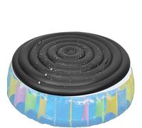 Couvercle isolé, couvercle de trempage thermique avec design rond gonflable anti-tracas, composé de matériau PVC durable, idéal pour une utilisation en intérieur et en extérieur