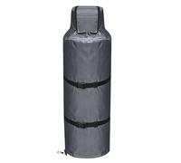 Couvercle isolé pour réservoir de propane - protection anti-gaz de 40 cm, couvercle anti-poussière pour réservoir de propane pour réservoir de gaz de 100 livres, bouclier noir imperméable thermique en