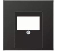 Couvercle Jung AL2969TAN - pour prise de jonction TAE, aluminium, IP20, anthr...