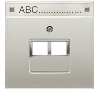Couvercle Jung ES2969-2NAUA pour prise murale IAE/UAE, acier inoxydable, IP20...