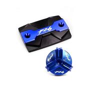Couvercle Liquide Frein Bouchon De Remplissage D'huile Moto, Couvercle Réservoir Liquide Frein AV&Ant, Protecteur pour FZ6 FZ-6 ZF6N FZ6R FZ6S pour pour Fazer