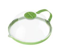 Couvercle Micro-ondes - Pare--Schizzi transparent avec poignée évent vapeur | protection alimentaire sans BPA pour repas sauces avancées légumes bureau cuisine maison préparation gastronomique