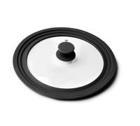 Couvercle Multidiamètre en verre silicone avec trous vapeur cm 28/30/32 cm