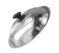 Couvercle multifonction en acier inoxydable pour woks, garde vos aliments au chaud jusqu'à ce qu'ils soient servis (28 cm)