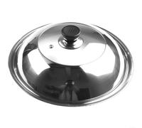 Couvercle multifonction en acier inoxydable pour woks, garde vos aliments au chaud jusqu'à ce qu'ils soient servis (30 cm)