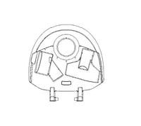 COUVERCLE NOIR COUPE NEO pour PIECES ASPIRATEUR NETTOYEUR PETIT ELECTROMENAGER NILFISK ADVANCE - 128350017