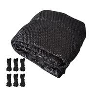 Couvercle Nuance Trampoline Extérieure, Couvercle Crème Solaire Tente Trampoline Pliable, Accessoires Canopée Trampoline Imperméable Faciles À Installer pour 6/8 / 10/12 / 14 Pieds, Noir