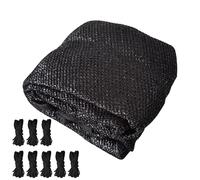 Couvercle Nuance Trampoline Extérieure, Couvercle Crème Solaire Tente Trampoline Pliable, Accessoires Canopée Trampoline Imperméable Faciles À Installer pour 6/8 / 10/12 / 14 Pieds, Noir