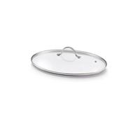Couvercle Ovale pour Poêle à poisson en Verre et inox 37.5 x 25