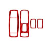 Couvercle panneau cadre Pour Cherokee KL 2014-2018 Accessoires Véritable Fibre De Carbone Souple Intérieur De Voiture Lève-vitre Panneau De Commutation Garniture Autocollant