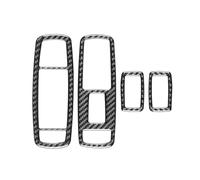 Couvercle panneau cadre Pour Cherokee KL 2014-2018 Accessoires Véritable Fibre De Carbone Souple Intérieur De Voiture Lève-vitre Panneau De Commutation Garniture Autocollant