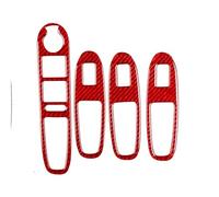 Couvercle panneau cadre Pour Romeo 159 2005-2024 Accessoires De Voiture Véritable Fibre De Carbone Garniture De Panneau De Commutateur De Lève-vitre Autocollant Décoratif