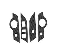 Couvercle Panneau Changement Vitesse ABS Bouton Commande Commutateur Lève-vitre Accessoires Pour Toyota Pour CHR 2024 2025 Accessoires D'intérieur Voiture(AbsCarbon Fiber B)