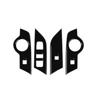 Couvercle Panneau Changement Vitesse ABS Bouton Commande Commutateur Lève-vitre Accessoires Pour Toyota Pour CHR 2024 2025 Accessoires D'intérieur Voiture(Abs black B)