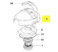 COUVERCLE PARTI MOTEUR POUR PETIT ELECTROMENAGER TORNADO - 21875402
