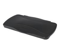 Couvercle PE noir L343xP543mm pour collecteur de tri 60/87l Couvercle à charnière RUBBERMAID