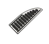 Couvercle Pédale D'embrayage Frein Housse Protection Pédale Repose-pied Voiture Pour Ford Pour Focus Pour MK2 Pour MK3 Pour S-Max 2005 2006 2007 2008 2009 2010 2011 Couvre Pedale(Black)