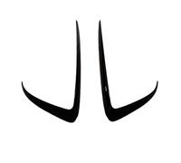 Couvercle Phare Antibrouillard Avant pour Tesla pour Modèle pour 3 pour Y 17-2024 Garniture Lame Becquet Couteau Vent Pare-Chocs Réglage ABS 2 Pièce Séparateur Lèvre Avant(Y Gloss Black)