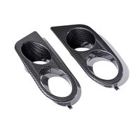 Couvercle Phare brouillard Compatible avec BMW E46 M3 2001 2002 2003 2004 2005 2006 couvercle phare antibrouillard avant cadre grille entourant le capot lampe conduit d'air(Black 1)
