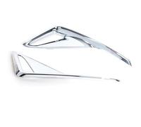 Couvercle Phare brouillard Compatible Avec Toyota Pour CHR 2017 2018 2019 Couvercle Phare Antibrouillard Pare-choc Arrière Voiture Garniture Style Moulage Cadre Décoration(Silver)
