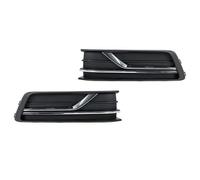 Couvercle Phare brouillard Compatible avec VW pour Passat 2016 2017 2018 2019 Cadre phare antibrouillard Grille lampe sans trou lampe accessoires décoration(Middle)