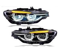 Couvercle Phare Paire De Phares LED Dynamiques Pour BMW Série 3 F30 F35 F80 2013-2019, Feux De Jour, Halo, Yeux D'ange, Lentille De Projecteur Feux Avants Auto(For HL)