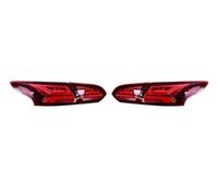 Couvercle Phare Voiture Feux Arrière Style De Voiture Pour Ford Pour Focus Berline 2015-2018 Feu LED DRL Signal Frein Marche Accessoires Spoilers de phares(Rouge)