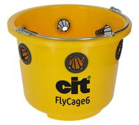Couvercle, Piège à mouches et 6 grilles avec appât Cit FlyCage6 Jaune TU