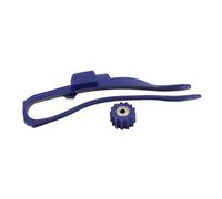 Couvercle Pignon Guide-chaîne Motocross Avec Patin Bras Oscillant Et Galet Inférieur Pour Yamaha YZ125 YZ250 YZ250F YZ250X YZ450F WR250F WR450F(Chain Sliding Blue)
