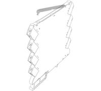 Couvercle pivotant de boîtier pour rail Weidmüller CH20M6 C TP 1073410000 69.8 x 6.1 x 6.75 50 pc(s)