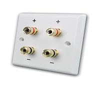 Dynavox Couvercle plastique connecteur LS-mur - Blanc