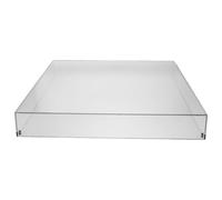 Couvercle Platine Vinyle Marley Acrylique Transparent Anti Poussière | Protection Claire, Installation Simple, pour Équipement Audio Domestique, Format 16,2x13,2x2,4 Pouces