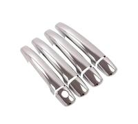 Couvercle Poignée Porte Extérieure Garniture De Poignée Porte Pour Peugeot Pour Expert Pour Tepee 2007-2015 Autocollants Décoratifs Coque Protection 1/2 Trou Serrure Voiture Garniture(Argent 1)