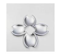 Couvercle Poignée Porte Extérieure Pour N&issan Pour Navara Pour Frontier 2005-2013 Autocollants Chromés Noirs Brillants Pour Poignée Porte Voiture Accessoires Style(Silver C)
