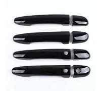 Couvercle Poignée Porte Voiture Compatible Avec Mazda 2 2008-2019 Pour 3 2010-2019 Pour 6 2007-2019 Voiture Chrome Porte Poignée Housse Garnitures Style Pièces Rechange Accessoires(Black 2 buttons)