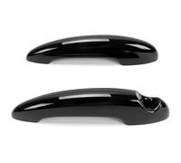 Couvercle Poignée Porte Voiture Pour Cooper Pour S R55 R56 R58 R59 2001-2016 Lot De 2 Autocollants Poignée Porte Voiture En Fibre Carbone(Gloss Black)