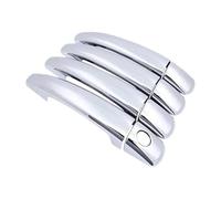 Couvercle Poignée Porte Voiture Pour Peugeot 2008 A94 MK1 2013-2019 Housses Poignée Porte Voiture Garniture Anti-rayures Style Extérieur Accessoires Automobiles(Silver B)