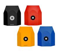 COUVERCLE PORTE-PICES ANTARTIK BLEU MOUTARDE NOIR OPAQUE OPAQUE SILICONE HEXAGONAL 95X85X85 MM