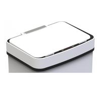 Couvercle Poubelle De Cuisine Automatique Tri Sélectif Double Compartiment 75l NARVIK Blanc