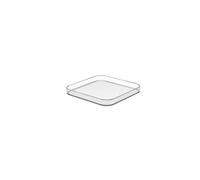 SmartStore | Couvercle Carré | Transparente | Organisateur de cuisine, salle de bain, bureau, réfrigérateur | Apte alimentaire et sans BPA | Garantie 10 ans | L20 x W20 x H2.5 cm