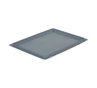 Couvercle pour bac palettisable norme Europe - 400 x 300 mm - Gris - NOVAP - 5100844