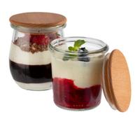 Couvercle pour bocal Weck, bois de hêtre, set de 12