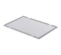Couvercle pour boîte 600 x 400 mm Alutec 05090 gris (L x l) 400 mm x 600 mm 1 pc(s)