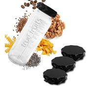 Couvercle pour bouteille True Fruits - 750 ml - Couvercle permanent Twist-Off - Noir